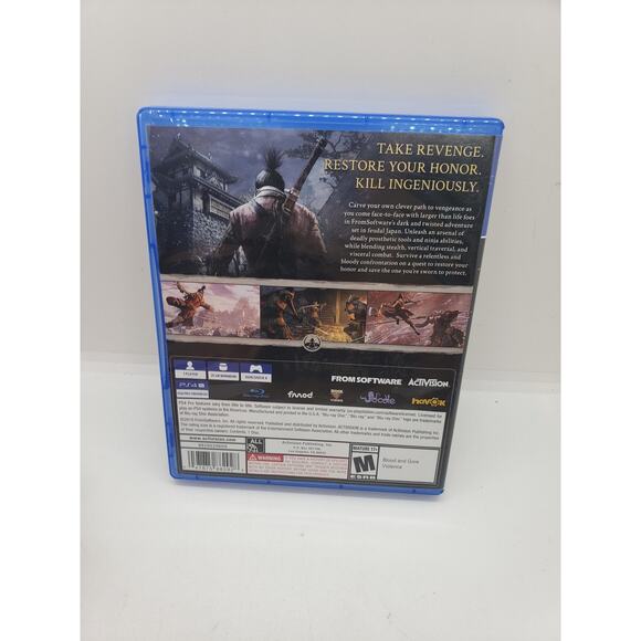 Sekiro Shadows Die Twice PlayStation 4 PS4 Video Game Complete Working - Picture 2 of 4